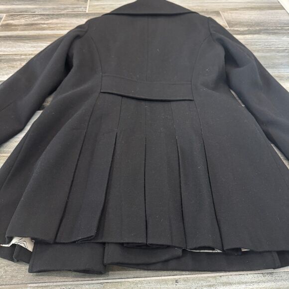 Via Spiga Asymmetrical Front Zipper Double Breasted Wool Blend Coat Size 12 EUC - Picture 6 of 10